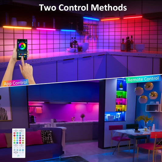 3/6_Pcs_RGB_Under_Cabinet_Lights_Kit,_Smart_App_and_Remote_Control_Under_Cabinet_Lighting,_Dimmable_Under_Counter_Lights_for_Kitchen,_Plug_in_LED_Lights_Bar_for_Cabinet,_Counter,_Workbench,_Desk