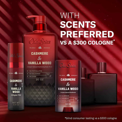 Old Spice Aluminum Free Deodorant for Men, The Spice Alchemist Collection, 24/7 Cologne Infused Scent, No Trade Off Formula, Free of Parabens & Phthalates