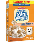 Kellogg’s Frosted Mini-Wheats Breakfast Cereal, High Fiber, 48g Whole Grain, Giant Size, 29.5 oz