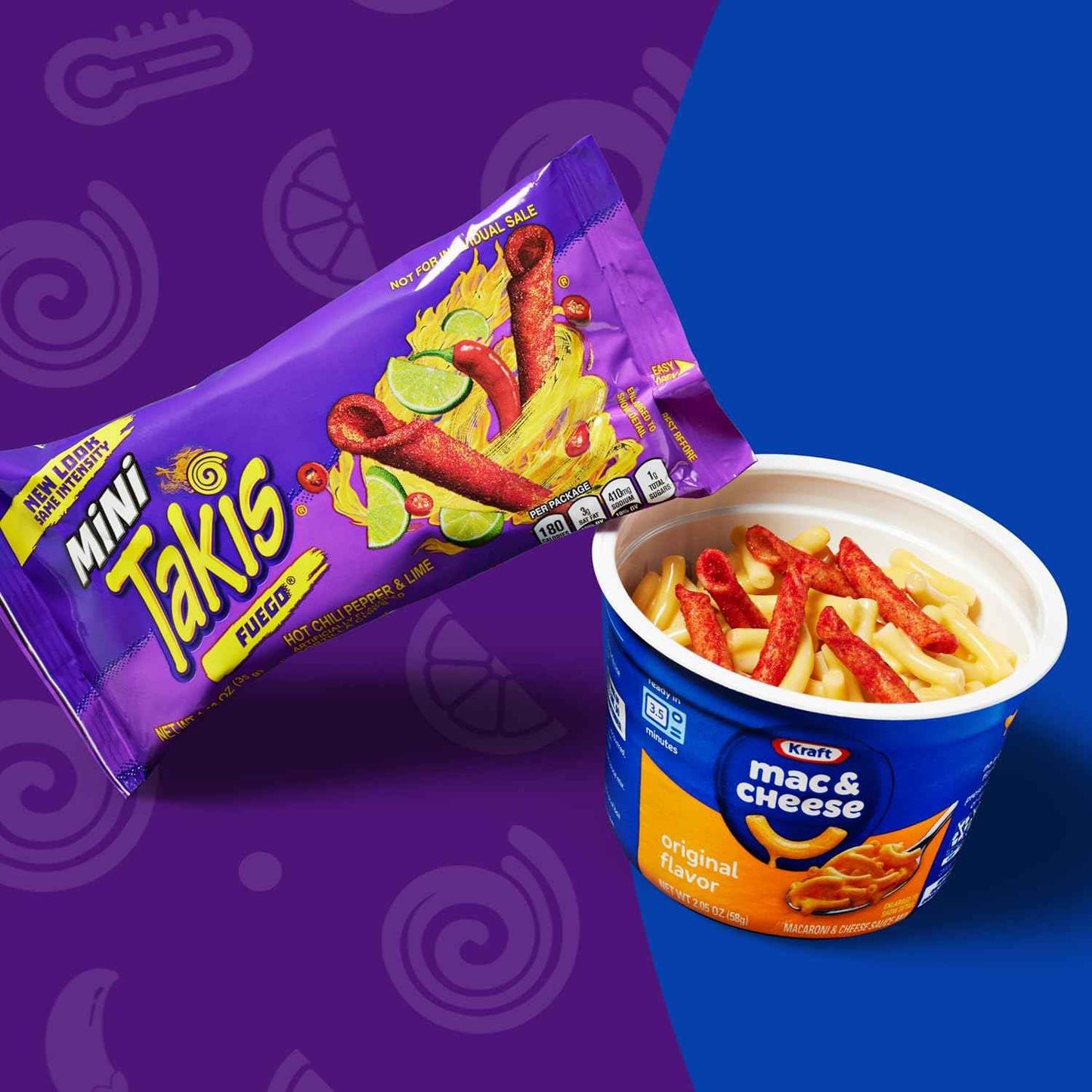 Takis Mini 25 pc / 1.23 oz Bite Size Variety Pack, Flavored Mixed Rolled Tortilla Chips
