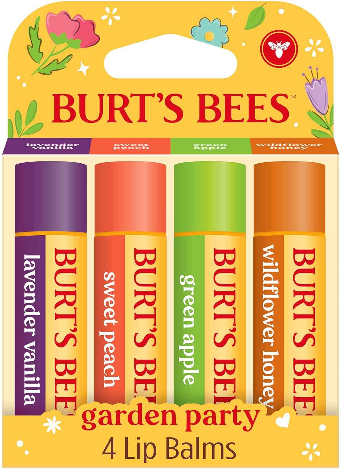 Burt's Bees 24 Hour Moisture Moisturizing Lip Balm, 100% Natural Origin, Mother's Day Gift