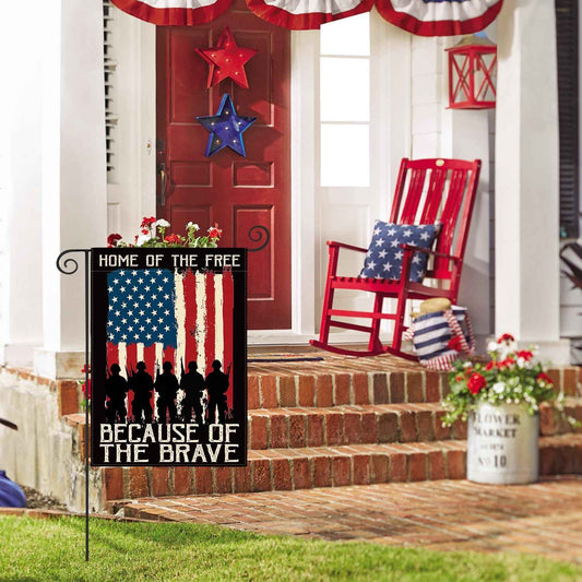 AVOIN colorlife Memorial Day Patriotic Garden Flag  Double Sided, Veteran USA flag 4th of July Independence Day Yard Outdoor Decoration