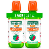 TheraBreath Kids Mouthwash with Fluoride, Organic Wacky Watermelon, Anticavity, 16 fl oz (2 Pack)
