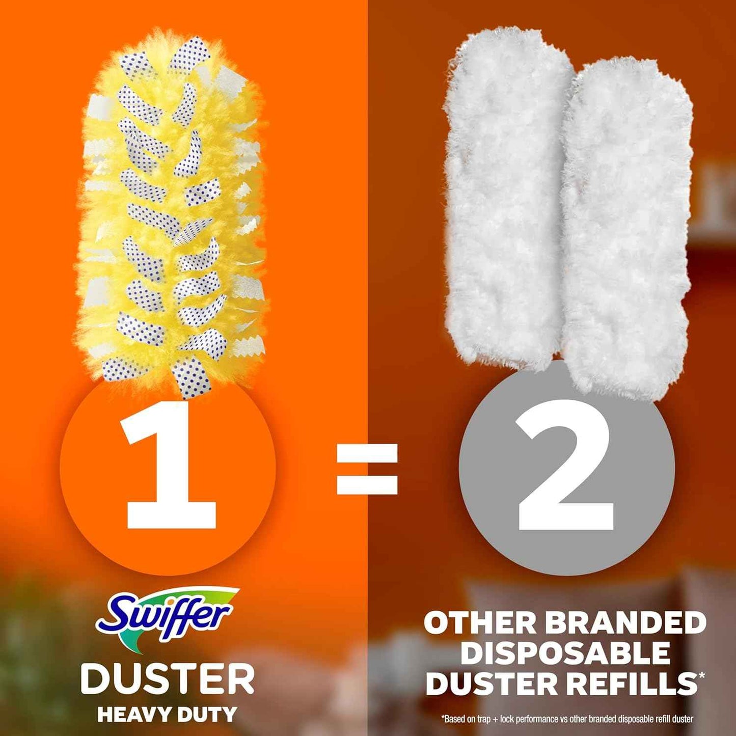 Swiffer Dusters Heavy Duty Multi-Surface Duster Refills for Cleaning, Lavender, 11 Count