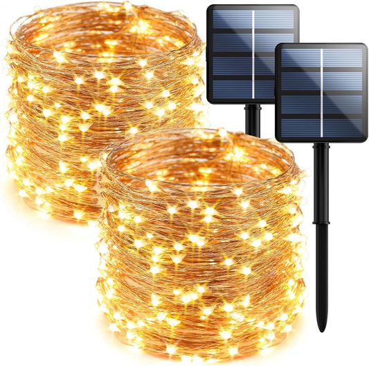 2-Pack_200_LED_Solar_String_Lights_for_Outside,Solar_Fairy_Lights_for_Outside_Waterproof,Solar_String_Lights_Outdoor_with_8_Modes_for_Christmas_Tree,Balcony,_Party,Wedding_Decorations_(Warm_White/Cold_White/Multicolor/Purple/Blue/Blue&White)