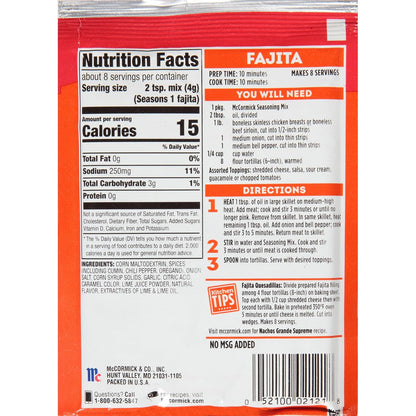 McCormick_Fajita_Seasoning_Mix,_For_Restaurant-Style_Fajitas_at_Home,_Chicken_Fajitas,_Steak_Fajitas,_Shrimp_Fajitas,_Veggie_Fajitas,_1.12_oz