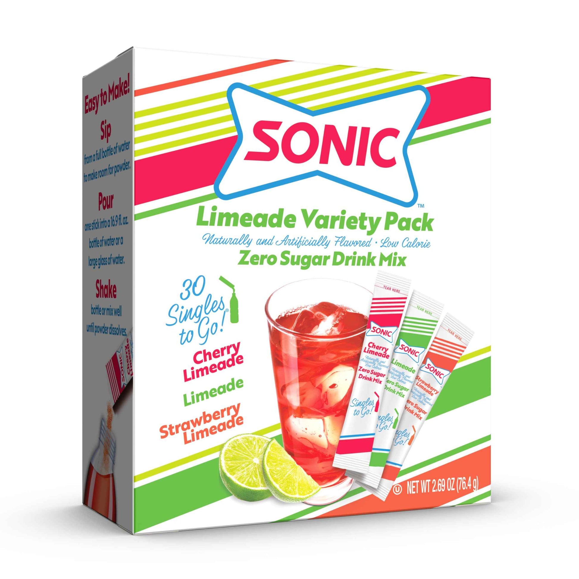 Sonic Singles to Go Powdered Drink Mix, 6 Sticks per Box