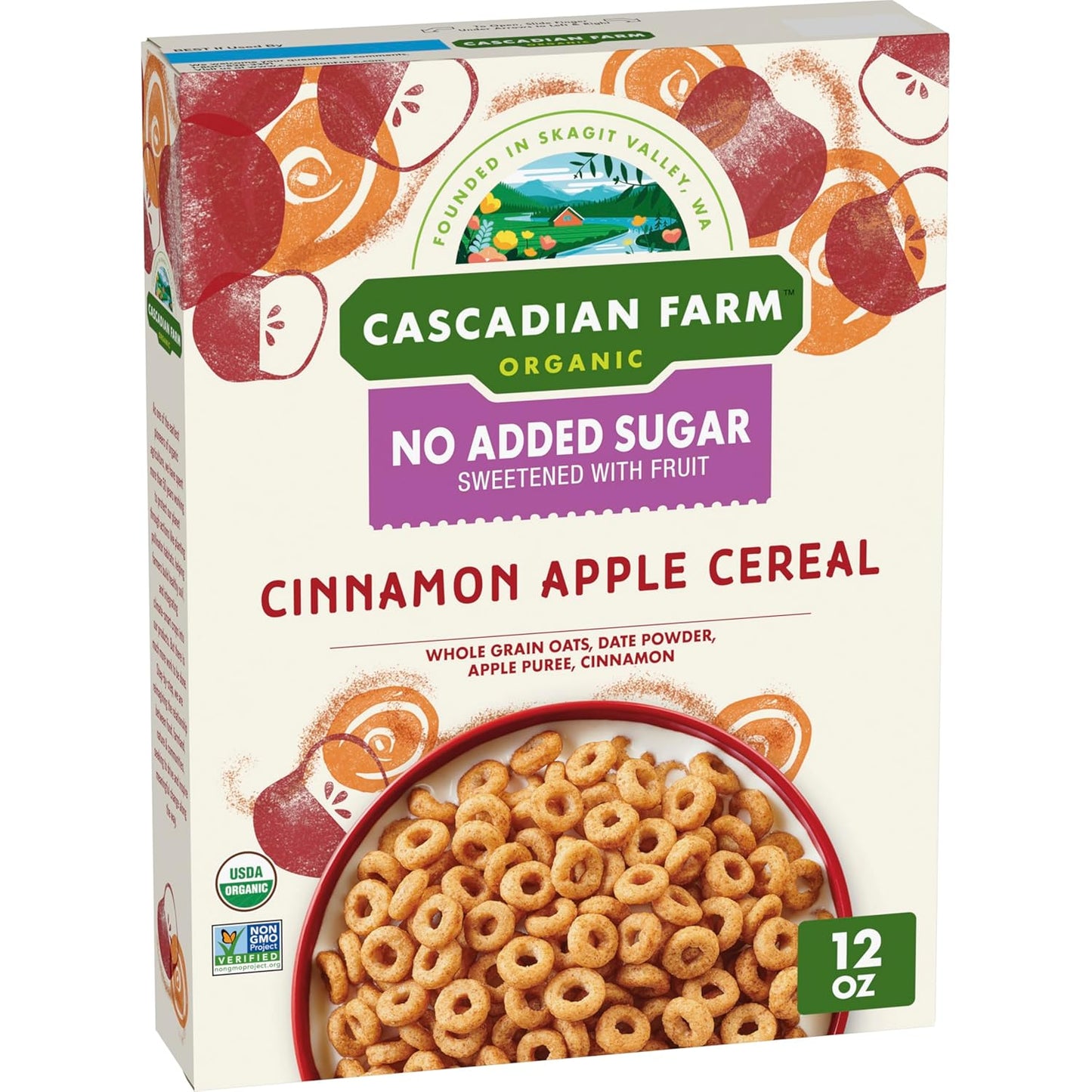 Cascadian_Farm_Organic_Cinnamon_Apple_Cereal,_No_Added_Sugar,_Made_with_Whole_Grain,_Non-GMO,_12_oz