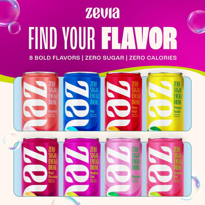Zevia_Zero_Sugar_Energy_Drink,_Fruity_Fuel_Variety_Pack,_12_oz_Cans_(12-Pack)_–_Naturally_Sweetened,_Non-GMO_Project_Verified,_Gluten-Free,_Vegan