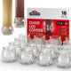 16 Clear Non-Slip Cups (1.4 - 1.8")