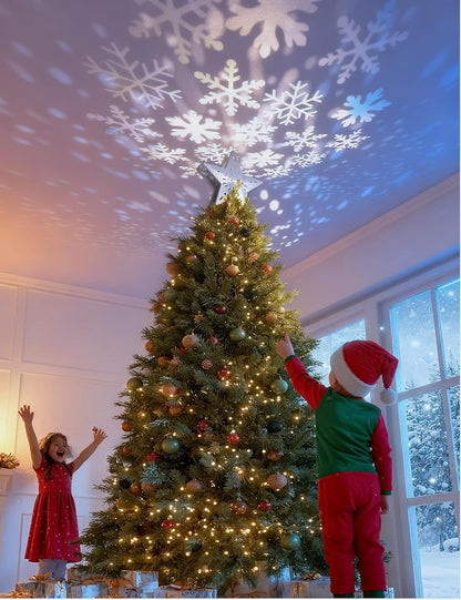 DG-Direct_Christmas_Tree_Topper_Lighted_Star_[Silver],3D_Hollow_Sparkling_Star_Christmas_Tree_Topper_with_Rotating_Magic_Cool_White_Snowflake_Projector_for_Christmas_Tree_Ornament_(Silver)