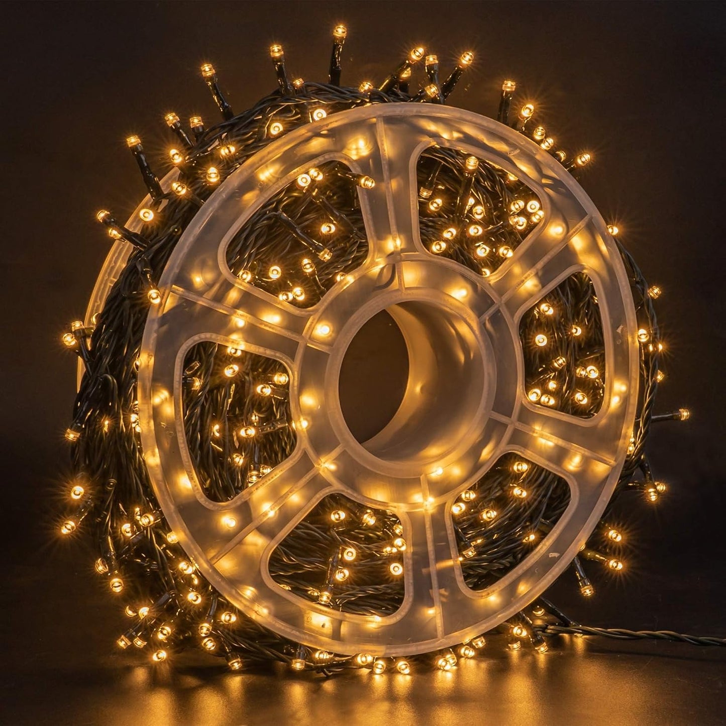 FUNPENY_164FT_500_LED_Christmas_Indoor_Outdoor_Decorative_String_Lights,_8_Modes_Waterproof_Green_Wire_LED_Fairy_Light_for_Christmas_Party_Wedding_Garden_Home_Decoration_(Warm_White)
