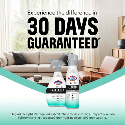 Clorox PURE Allergen Neutralizer Daily Air Spray, Clean Breeze, 8 Ounces