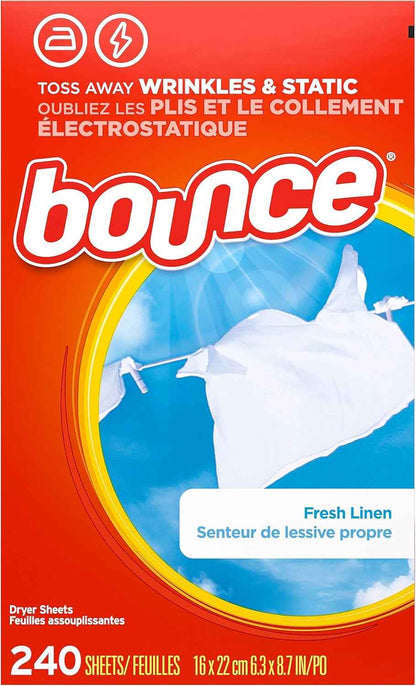 Bounce Fabric Softener Sheets, Fresh Linen Scent