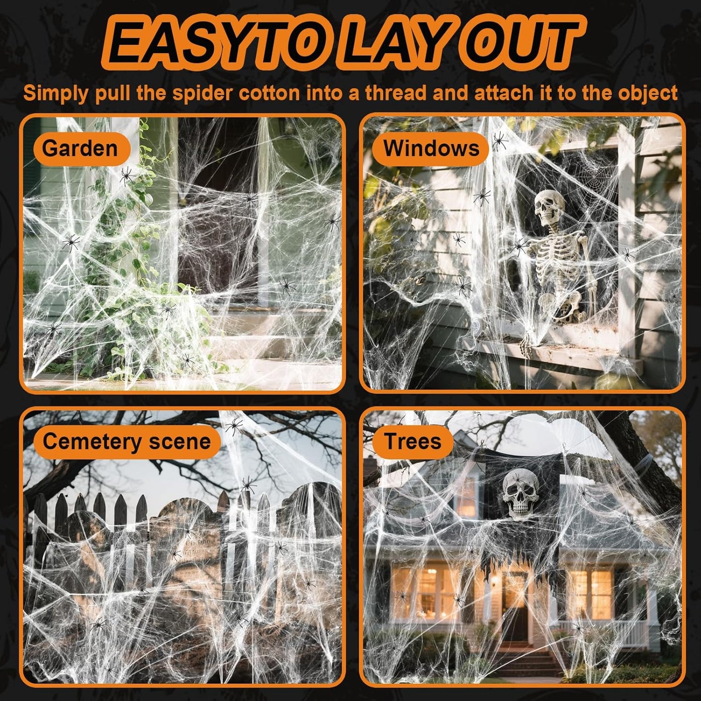 Land_Guard_200_sqft_Spider_Web,_Bonus_with_10_Artificial_Spiders,_Fabric_Spider_Webbing,_Cobweb_Halloween_Decor_for_Indoor_and_Outdoor_Party_Supplies