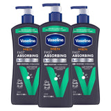 Vaseline Men's Healing Moisture Hand & Body Lotion For Dry or Cracked Skin Fast Absorbing Non-Greasy Lotion for Men 20.3 oz
