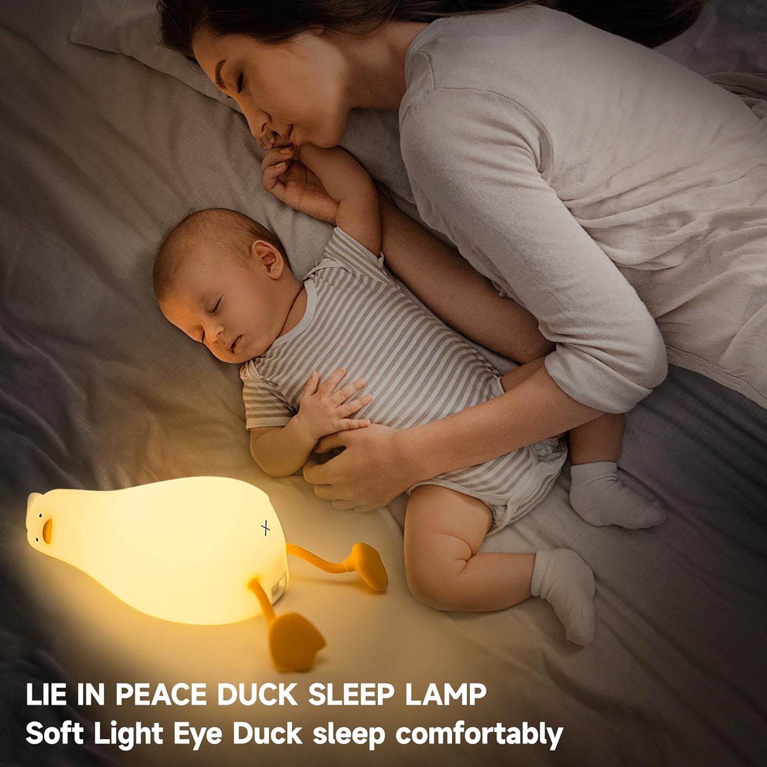 Cute_Duck/Chicken/Pig/Rabbit/Panda_Night_Light,_LED_Squishy_Animal_Novelty_Lamp_for_Toddler_Baby_Kids,_Nursery_Touch_Kawaii_Room/House_Decor