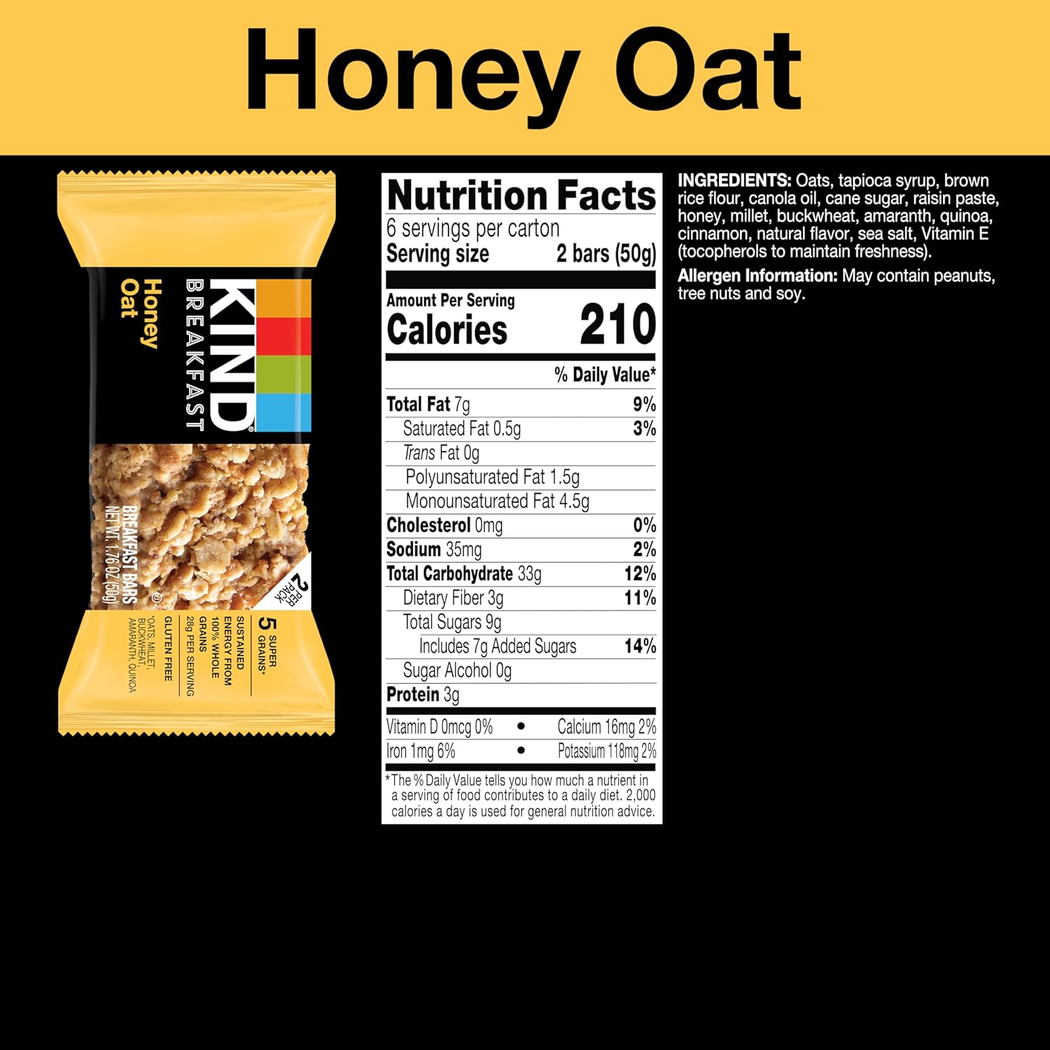 KIND_Breakfast_Bars_Variety_Pack,_Gluten_Free,_Low_Sodium,_Healthy_Snacks,_Honey_Oat,_Almond_Butter,_Peanut_Butter,_3-8g_Protein,_18_Count_(18_Packs_of_2_Bars)