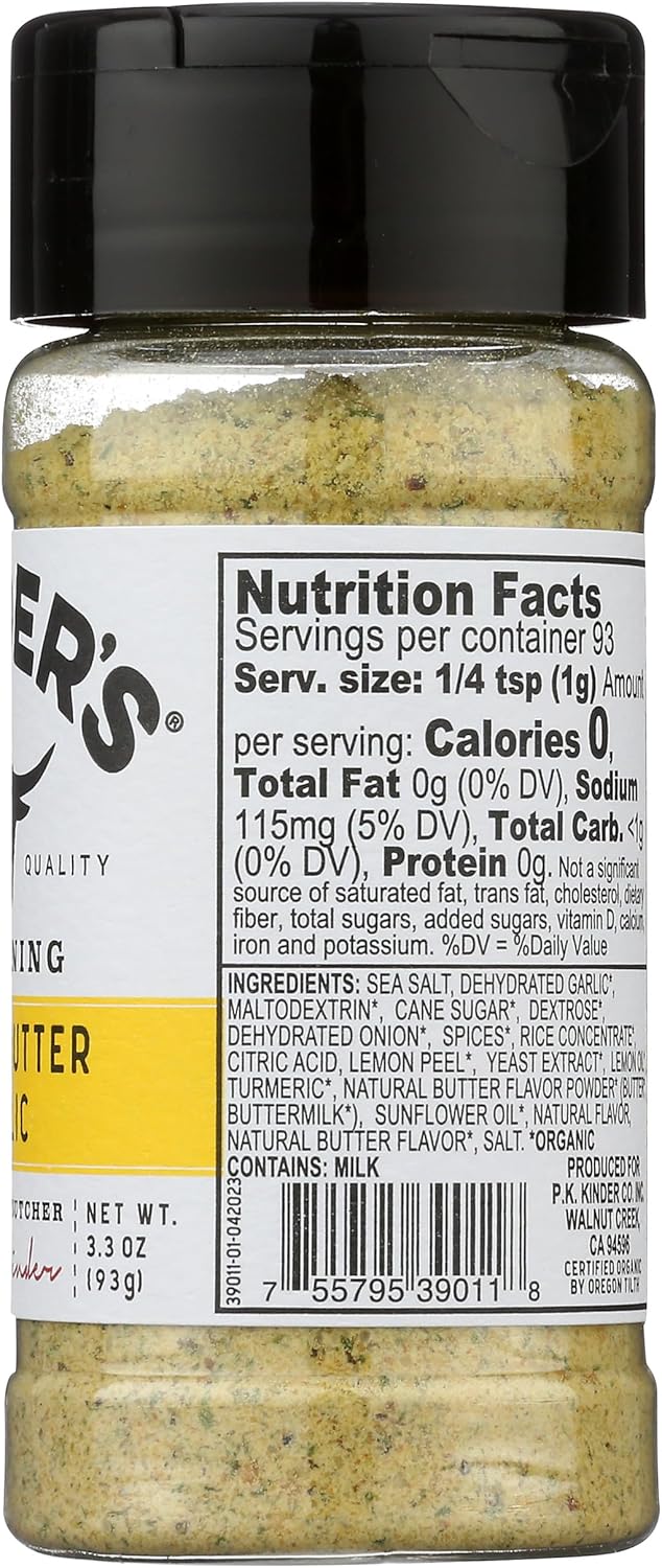 KINDERS_Organic_Lemon_Butter_Garlic_Seasoning,_3.3_OZ