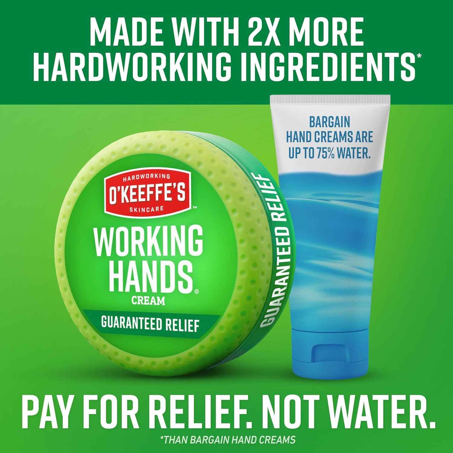 O'Keeffe's Working Hands Hand Cream for Extreme Dryness - Repairing Skincare for Cracked, Dry Hands
