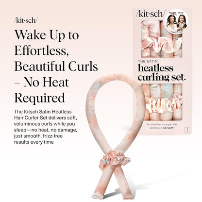 Kitsch_Satin_Heatless_Curlers_Set_–_Heatless_Curls_Overnight_with_34"_Hair_Curler_&_2_Satin_Scrunchies_–_Comfortable_Hair_Curlers_to_Sleep_In_for_Frizz-Free,_No_Heat_Damage_Styling_-_Sunset_Tie_Dye