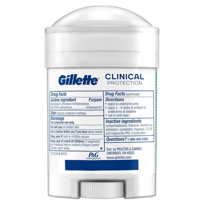 Gillette_Clinical_Antiperspirant_and_Deodorant_for_Men,_100HR_Sweat_&_Odor_Protection,_Long_Lasting_Freshness,_Anti-White_Mark_Technology,_Soft_Solid,_Ultimate_Fresh_Scent,_1.7_oz_(Pack_of_3)