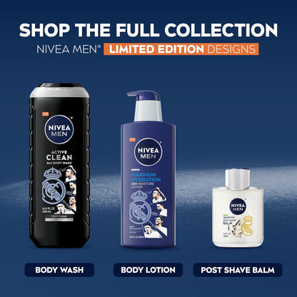 NIVEA_MEN_Real_Madrid_Limited_Edition_Design_Active_Clean_Body_Wash_with_Natural_Charcoal_for_Normal_to_Oily_Skin,_3-in-1_Charcoal_Body_Wash,_Face_and_Hair,_16.9_Fl_Oz_Bottle,_Pack_of_3