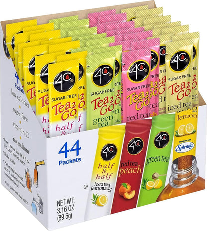 4C_Powder_Drink_Mix_Packets,_Iced_Tea_Variety_1_Pack,_44_Count,_Singles_Stix_On_the_Go,_Refreshing_Sugar_Free_Water_Flavorings