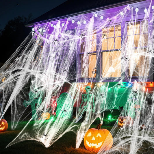 Land_Guard_200_sqft_Spider_Web,_Bonus_with_10_Artificial_Spiders,_Fabric_Spider_Webbing,_Cobweb_Halloween_Decor_for_Indoor_and_Outdoor_Party_Supplies