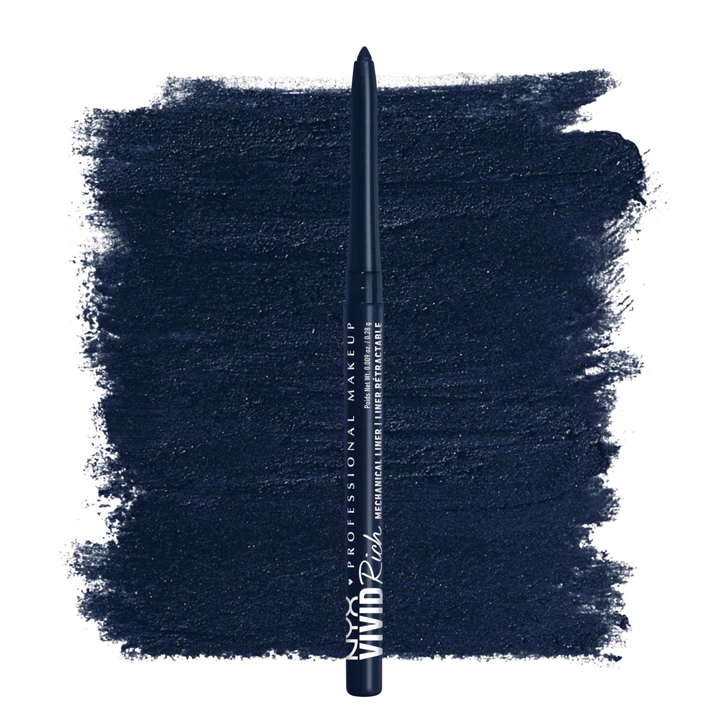 NYX PROFESSIONAL MAKEUP Vivid Rich Mechanical Eye Pencil, Vivid Rich Mechanical, Creamy Retractable Eyeliner - Brown Eyeliner