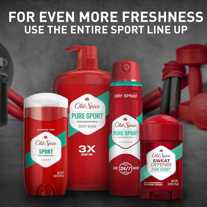 Old Spice Aluminum Free Deodorant For Men, High Endurance, 24/7 Sweat Defense & Odor Protection to Eliminate Odors, 24/7 Freshness & Lasting Scent