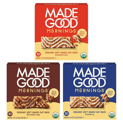MadeGood Mornings Soft-Baked Oat Bars