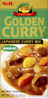 S&B, Golden Curry Japanese Mix, Medium Hot, 3.2 oz