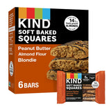 KIND Soft Baked Squares, Peanut Butter Almond Flour Blondie, Healthy Snack Bars, Gluten Free, 5g Protein, 6 Count