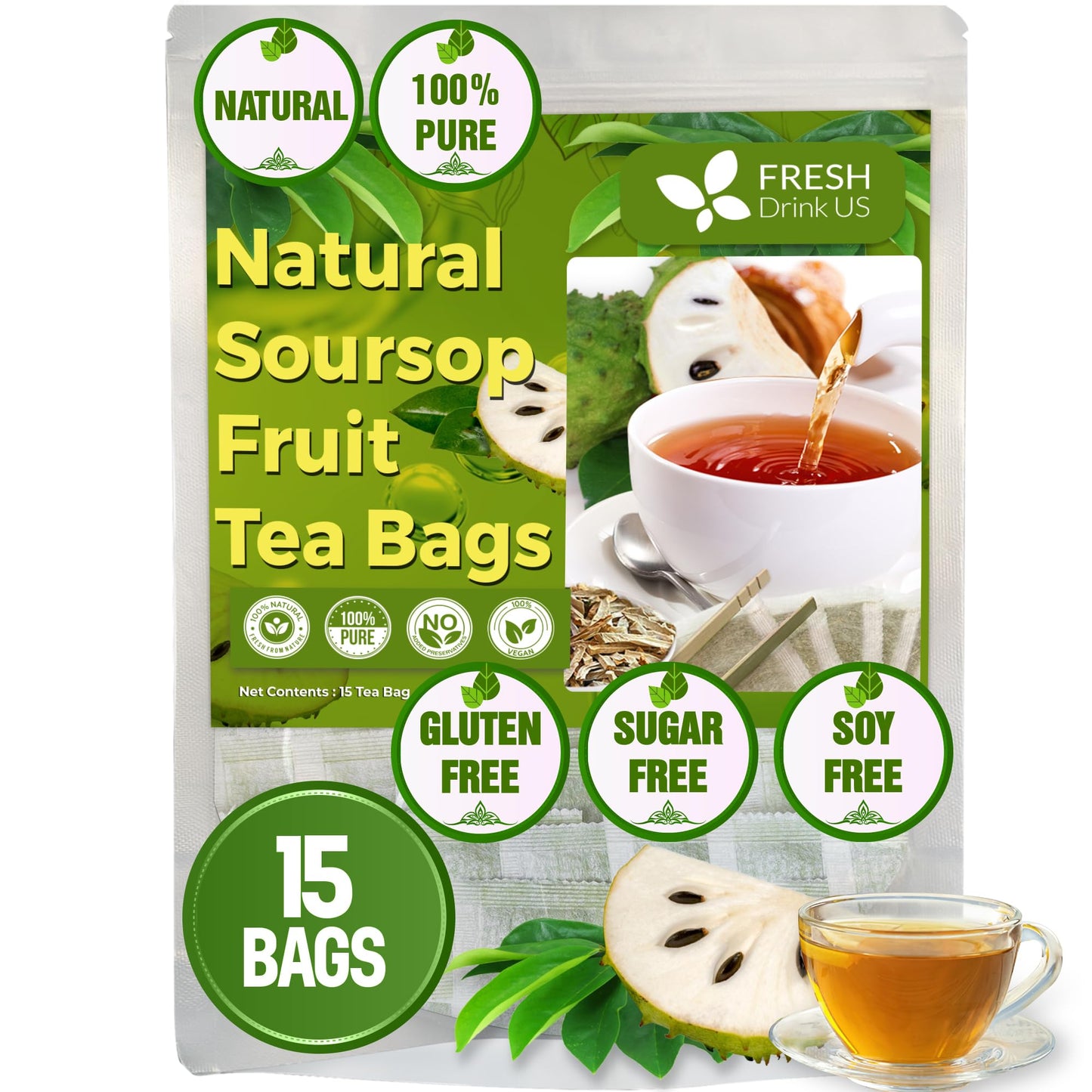 Soursop Fruits - 15 Count (Pack Of 1)
