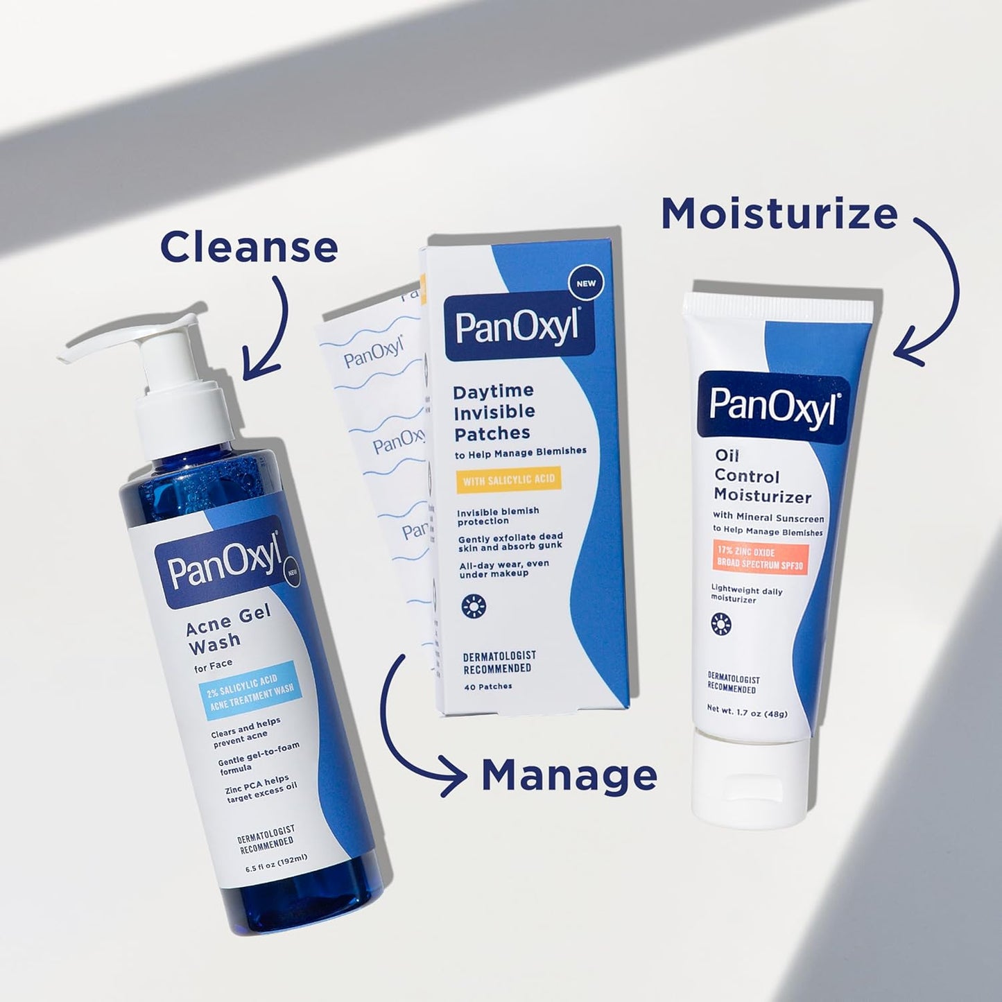 PanOxyl_Daytime_Invisible_Patches,_Dermatologist-Recommended_Brand,_Help_Manage_Blemishes,_Unclog_Pores_and_Exfoliate_with_Salicylic_Acid,_20_Large_and_20_Small_Patches,_Latex-Free,_40ct