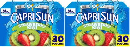 Capri Sun Flavored Juice Drink Blend from Concentrate with Other Natural Flavor Juice Drink Blend, for Strawberry Kiwi, All Natural Ingredients