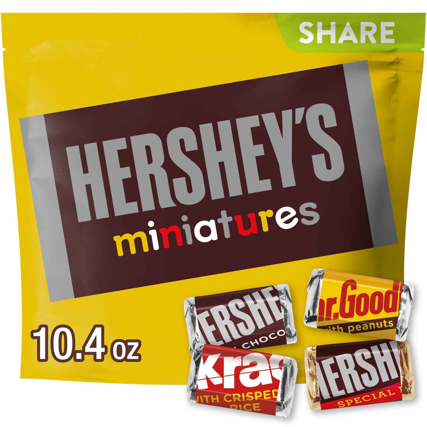 HERSHEY'S Miniatures Assorted Chocolate Candy Party Pack, 35.9 oz, Easter Basket Stuffers