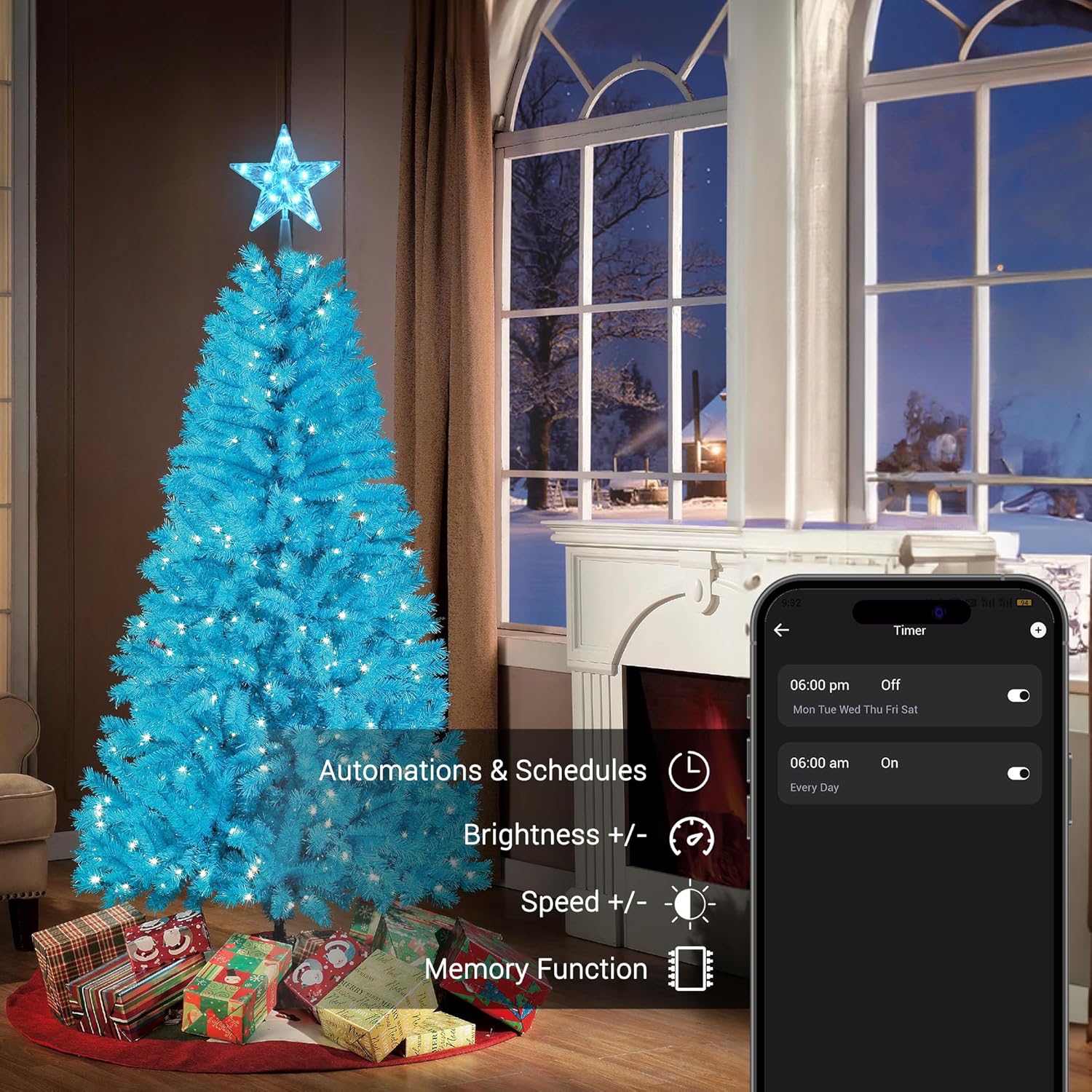 Brizled_Smart_Christmas_Tree_Topper,_7.5"_11_LED_Lighted_Star_Tree_Topper,_WiFi_Voice_Control_Xmas_Star,_App_Controlled_RGB_Color_Changing_Xmas_Treetop_Works_with_Alexa_&_Google_Home_for_Holiday_Tree