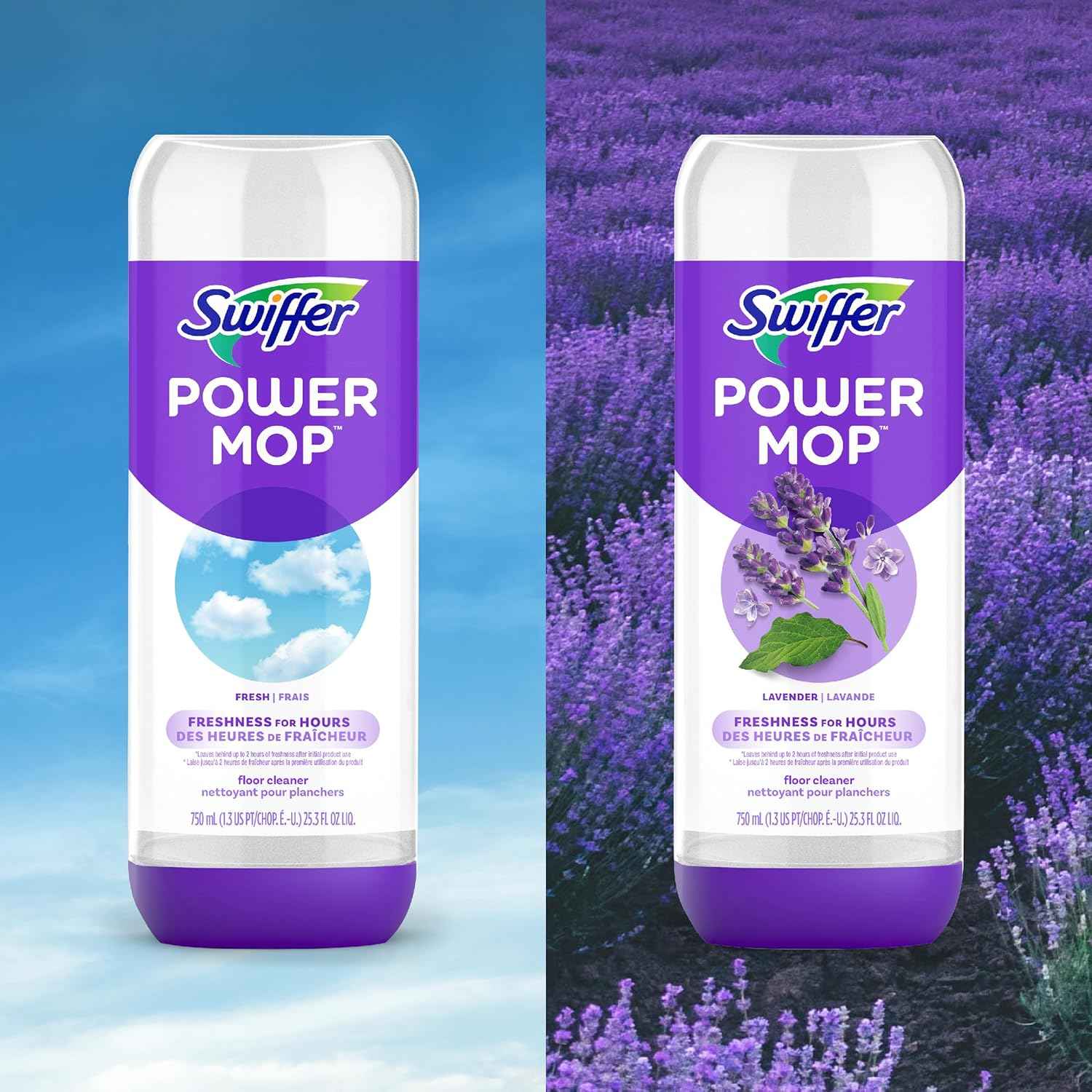 Swiffer PowerMop Floor Cleaning Solution, PowerMop Refills, Floor Cleaner for Mopping