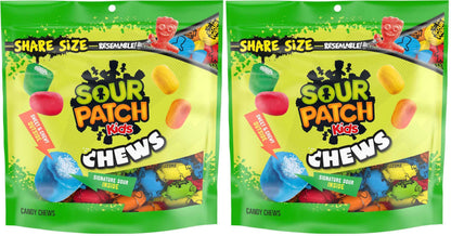 SOUR PATCH KIDS Chews Soft & Chewy Candy, Share Size