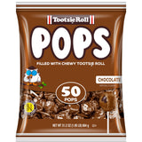 Tootsie Pops Single Flavor Bag - Chocolate Flavored Lollipops with Chocolatey Center -  Brown Candy - Peanut Free, Gluten Free, 50 Count (Pack of 1)