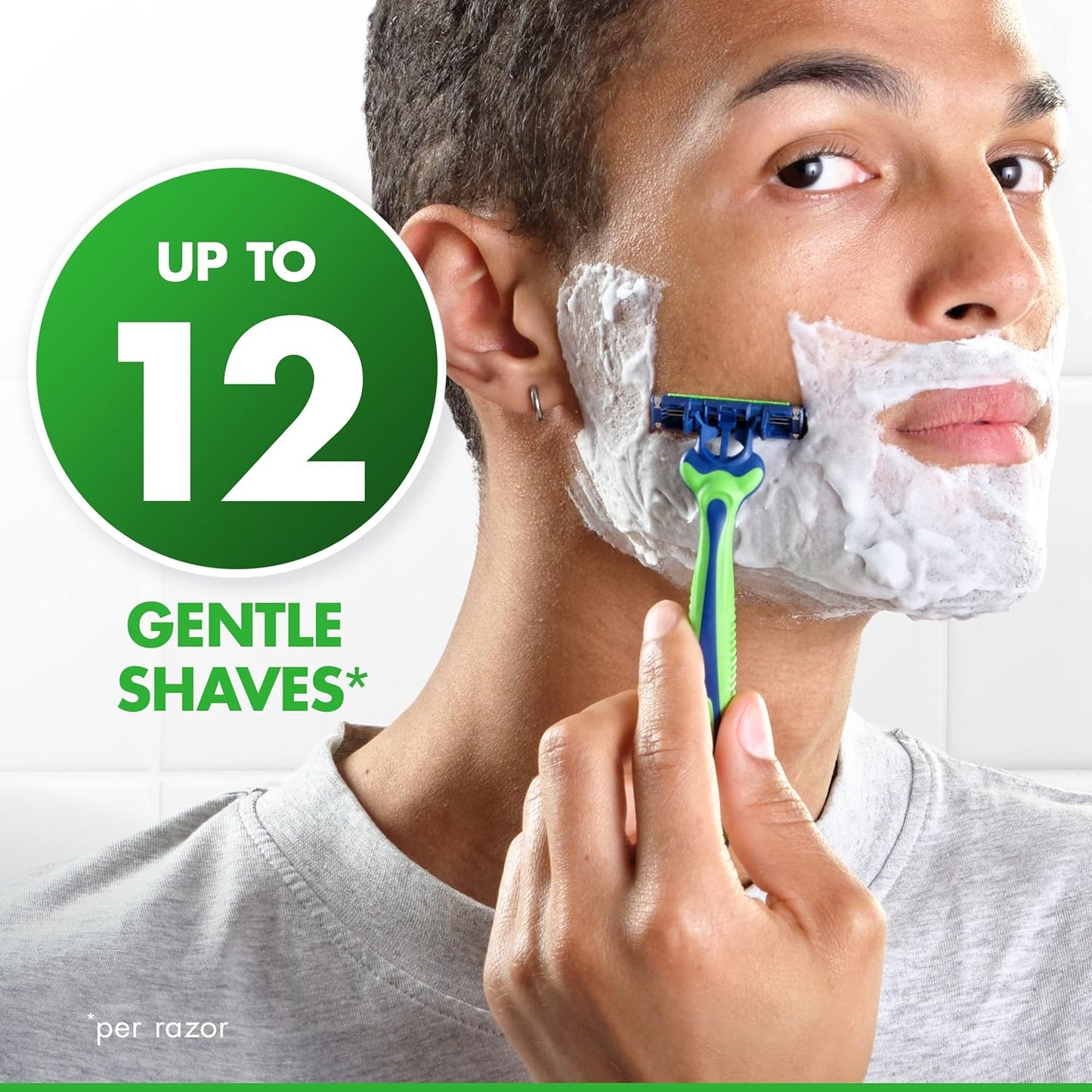 Gillette_Sensor3_Sensitive_Men's_Disposable_Shaving_Razors,_12_Count