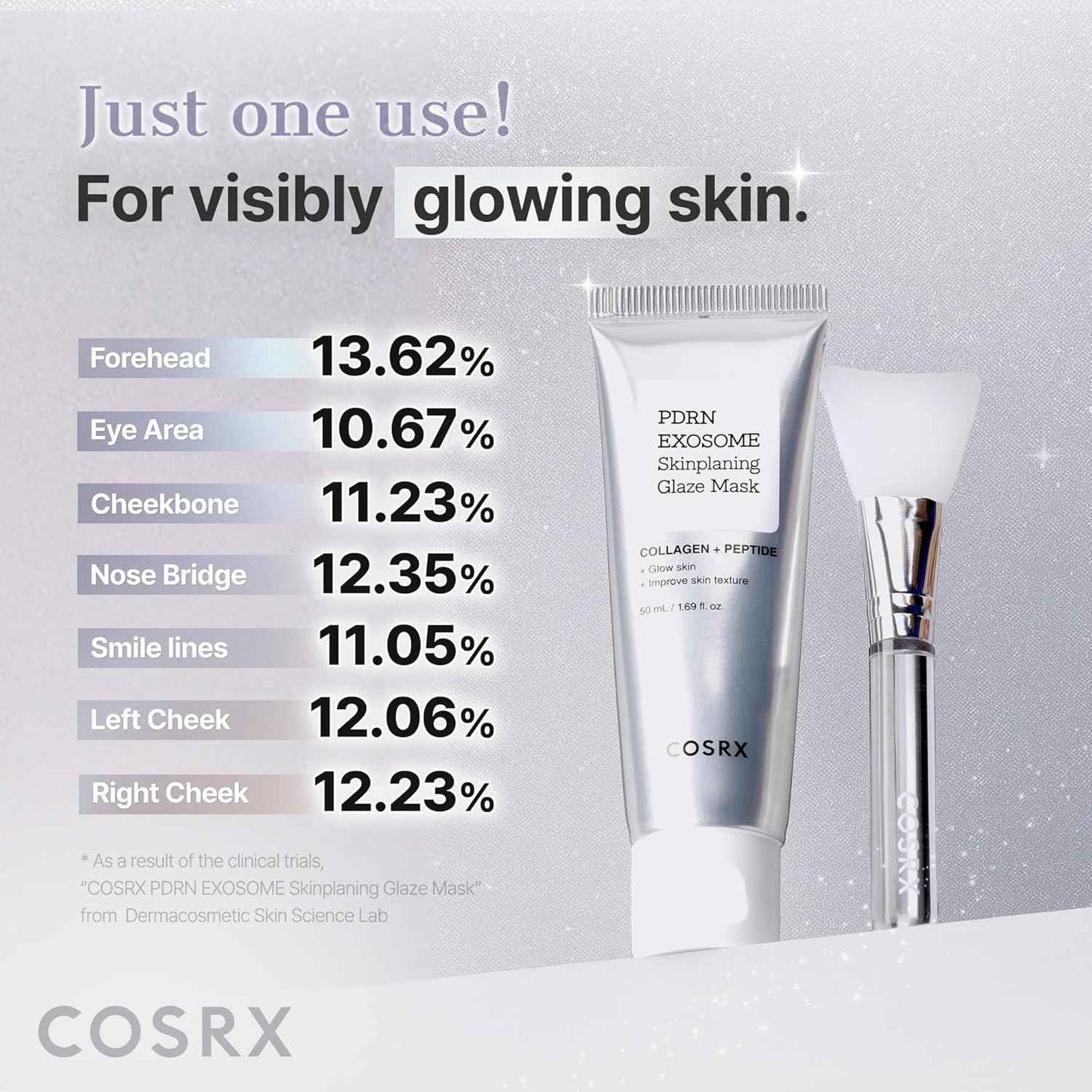 COSRX PDRN EXOSOME Glaze Wrapping Mask with SALMON DNA PDRN, Instant Glow, Easy Peel-Off Overnight Mask for Glass Skin, Firmness, Elasticity & Skin Texture Care, Mothers day gifts Korean Skin Care