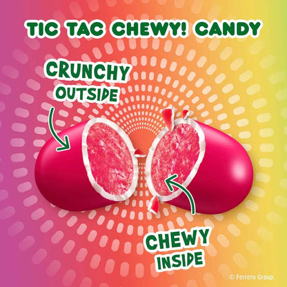 TIC TAC CHEWY! Fruit Adventure Candy, Fruity Chewy Candy, 3.4 oz (Packaging May Vary)