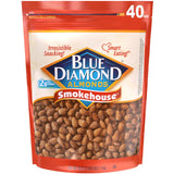 Blue Diamond Almonds Smokehouse Flavored Snack Nuts, 40 Oz Resealable Bag Pack of 1 Protein Blueberry