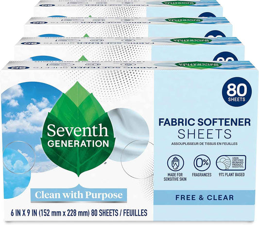 Seventh Generation Dryer Sheets Fabric Softener