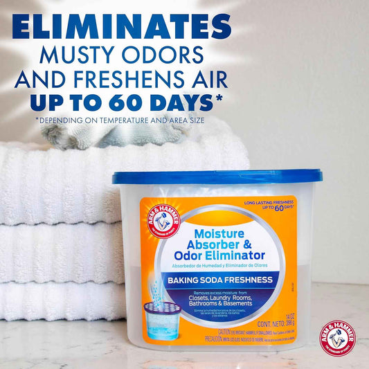 Arm & Hammer Refillable Moisture Absorber and Odor Eliminator 14 oz. Tub
