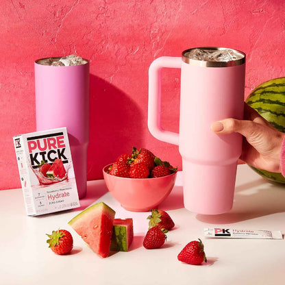 Pure Kick Hydration Singles To Go Drink Mix, Includes 12 Boxes with 6 Packets in each Box, 72 Total Packets