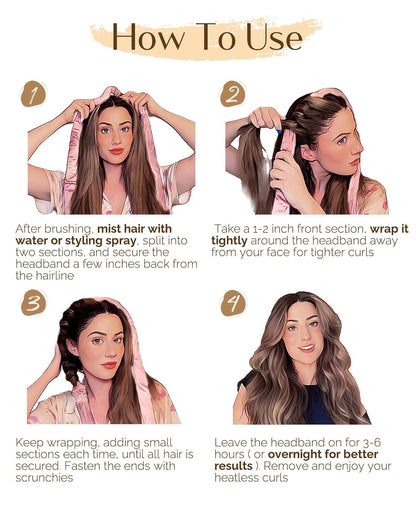 Yanibest_Heatless_Hair_Curler,_No_Heat_Hair_Curlers_to_Sleep_in,_Super_Soft_Ribbon_Wrap_for_Long_Hair,_Overnight_Heatless_Curling_Set_with_Scrunchies_and_Clip,_for_All_Hair_types(Pink)